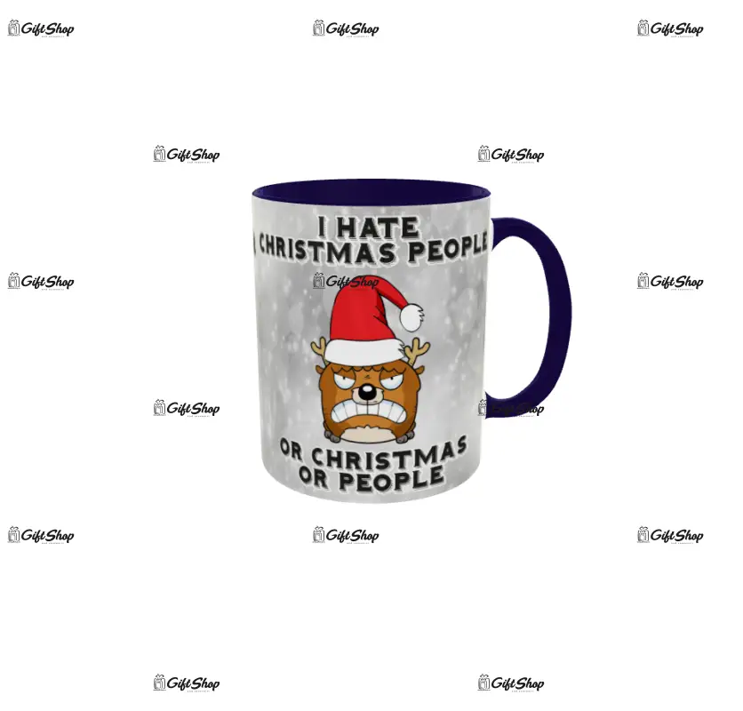 I hate christmas, cana din ceramica, 330ml, model cgs1806
